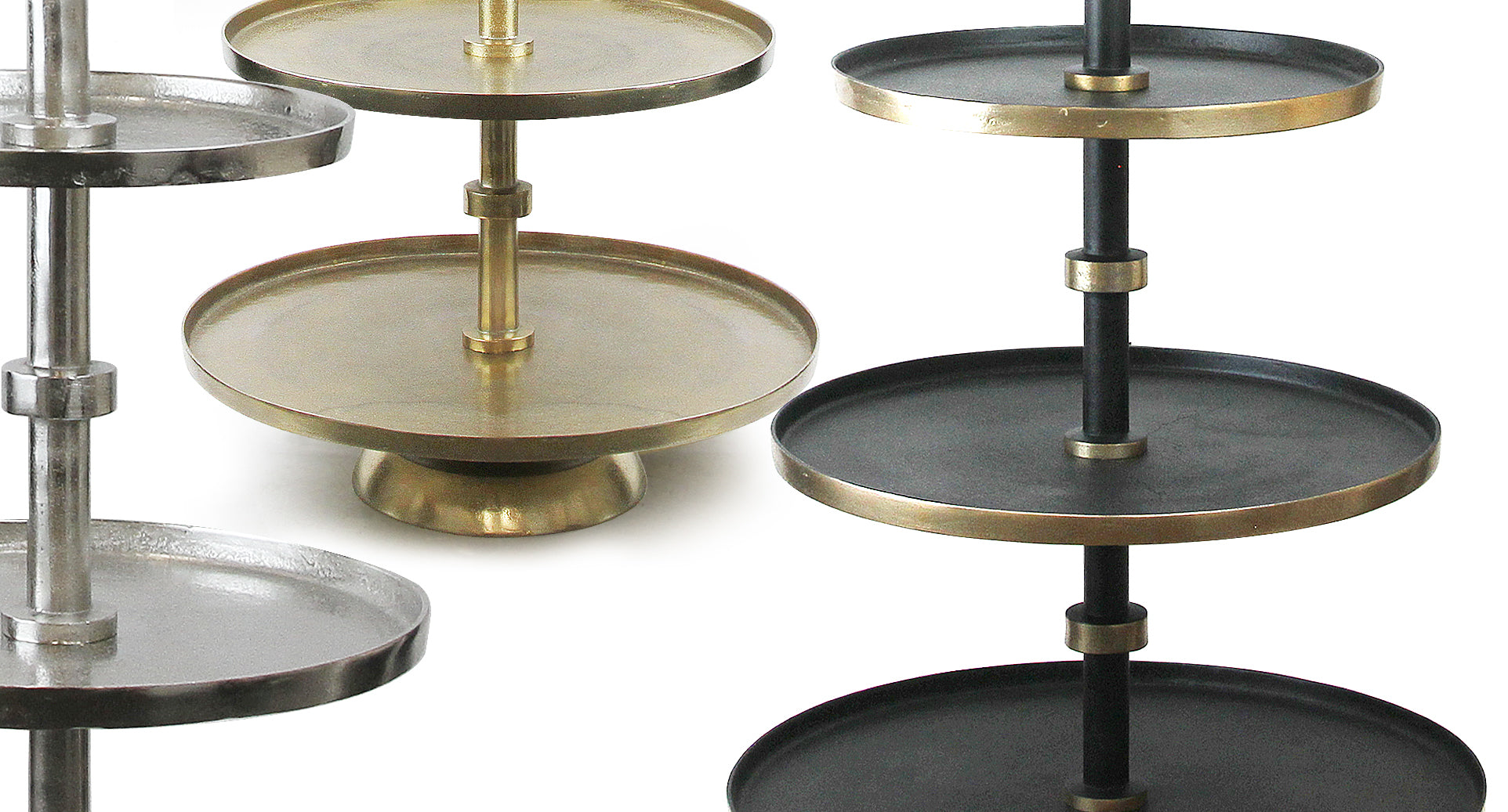 Galore Home 31-1409 alzata 4 piani alluminio oro