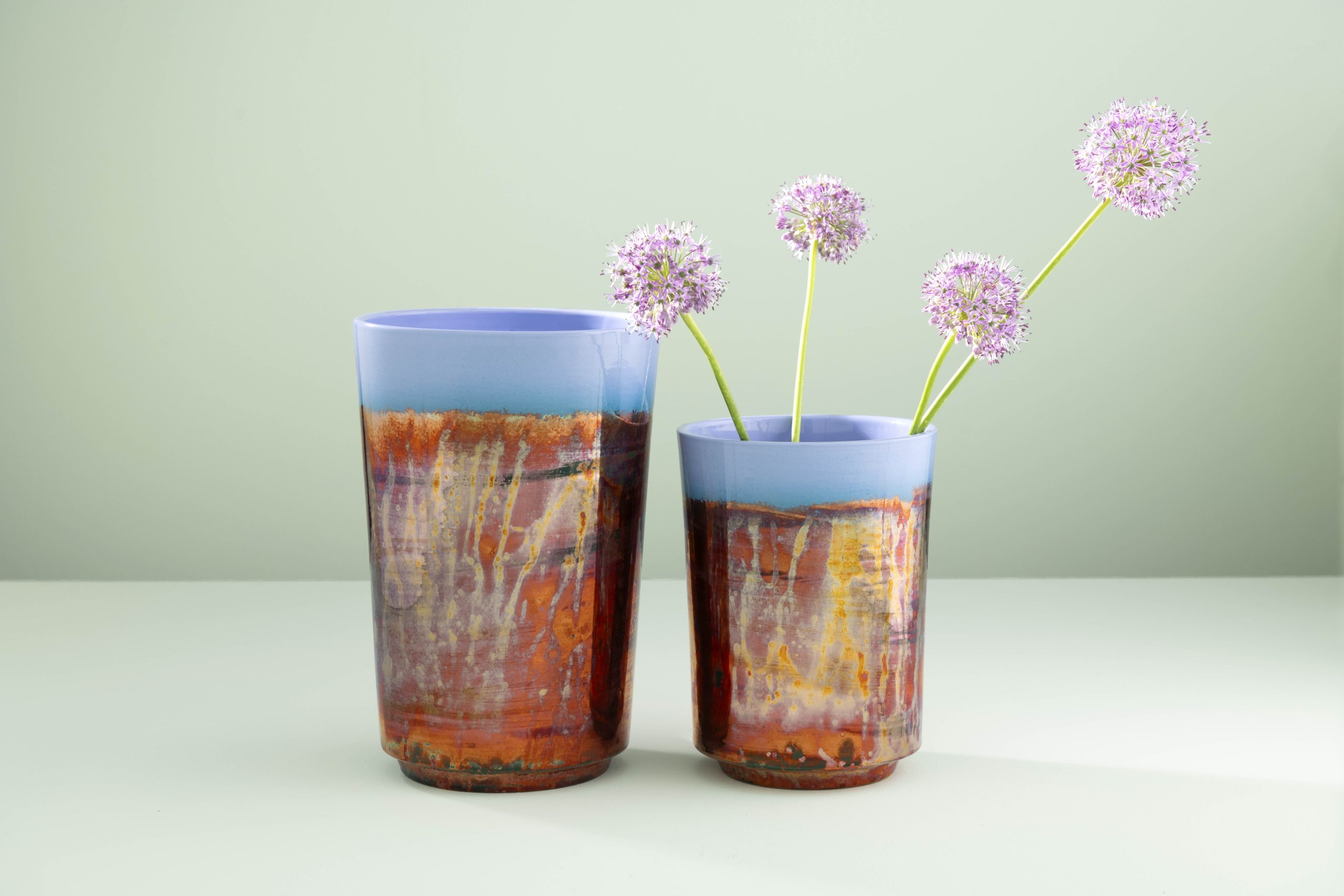 Ceramica Gatti 1928 Riflesso Alba Piccolo RM721 vaso riflessi metallici