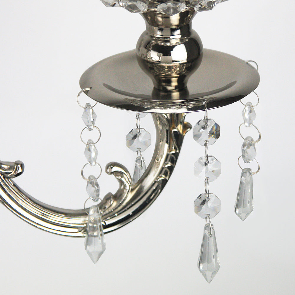 Galore Home Crystal Candelabra candelabro 5 bracci