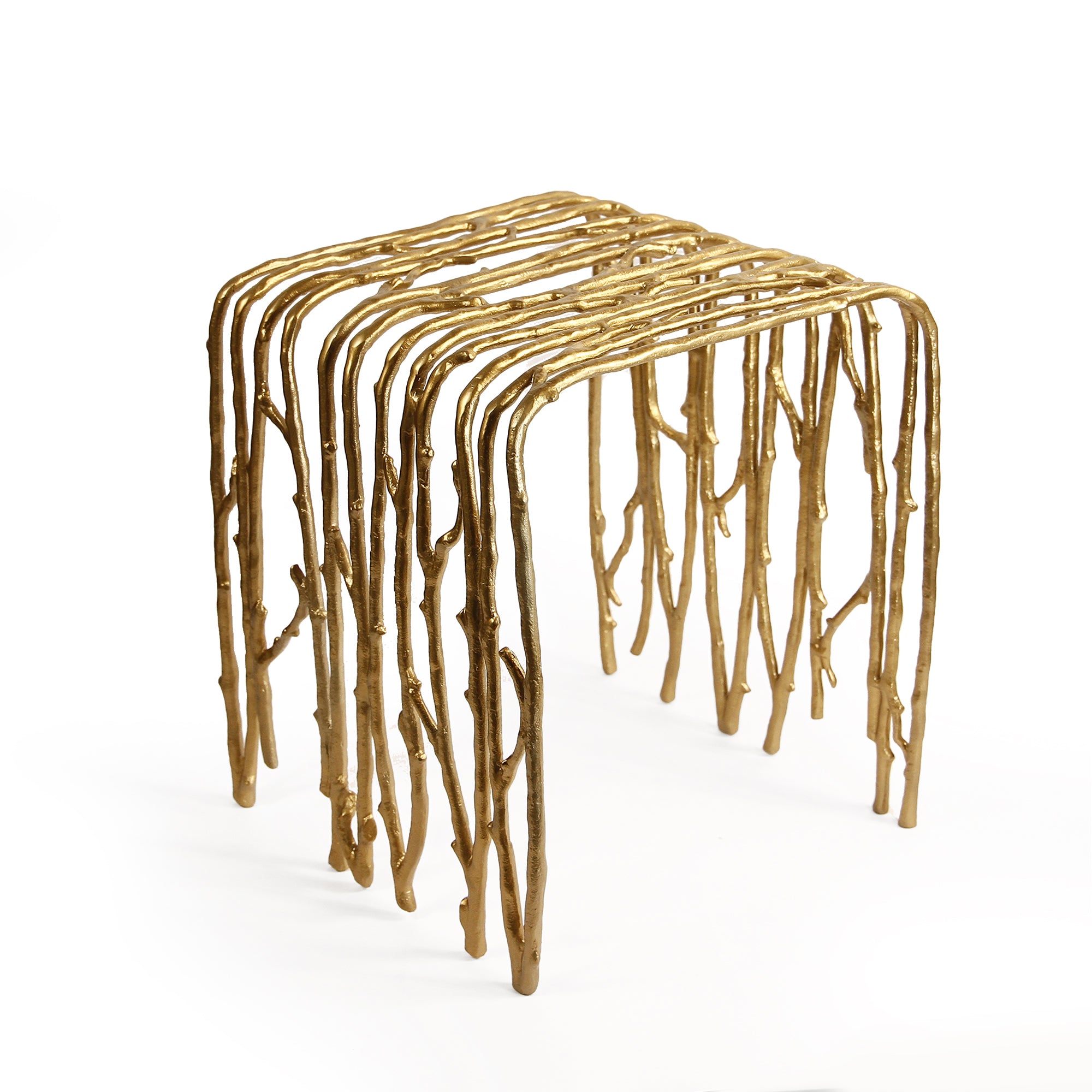 Galore Home Twig 30221 tavolino alluminio oro