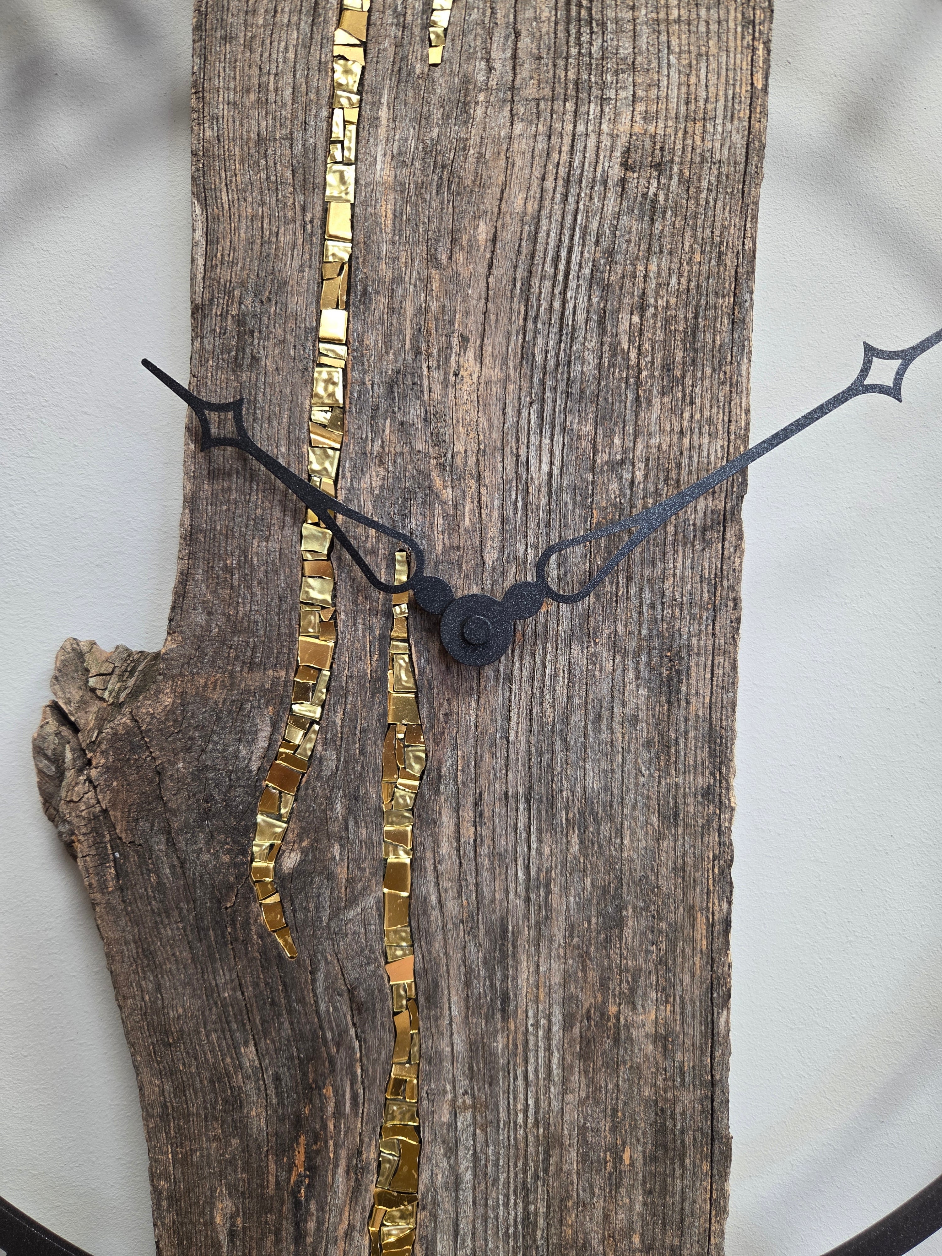 Sgualdini Simone Il Nido del Picchio orologio parete legno oro 90 cm