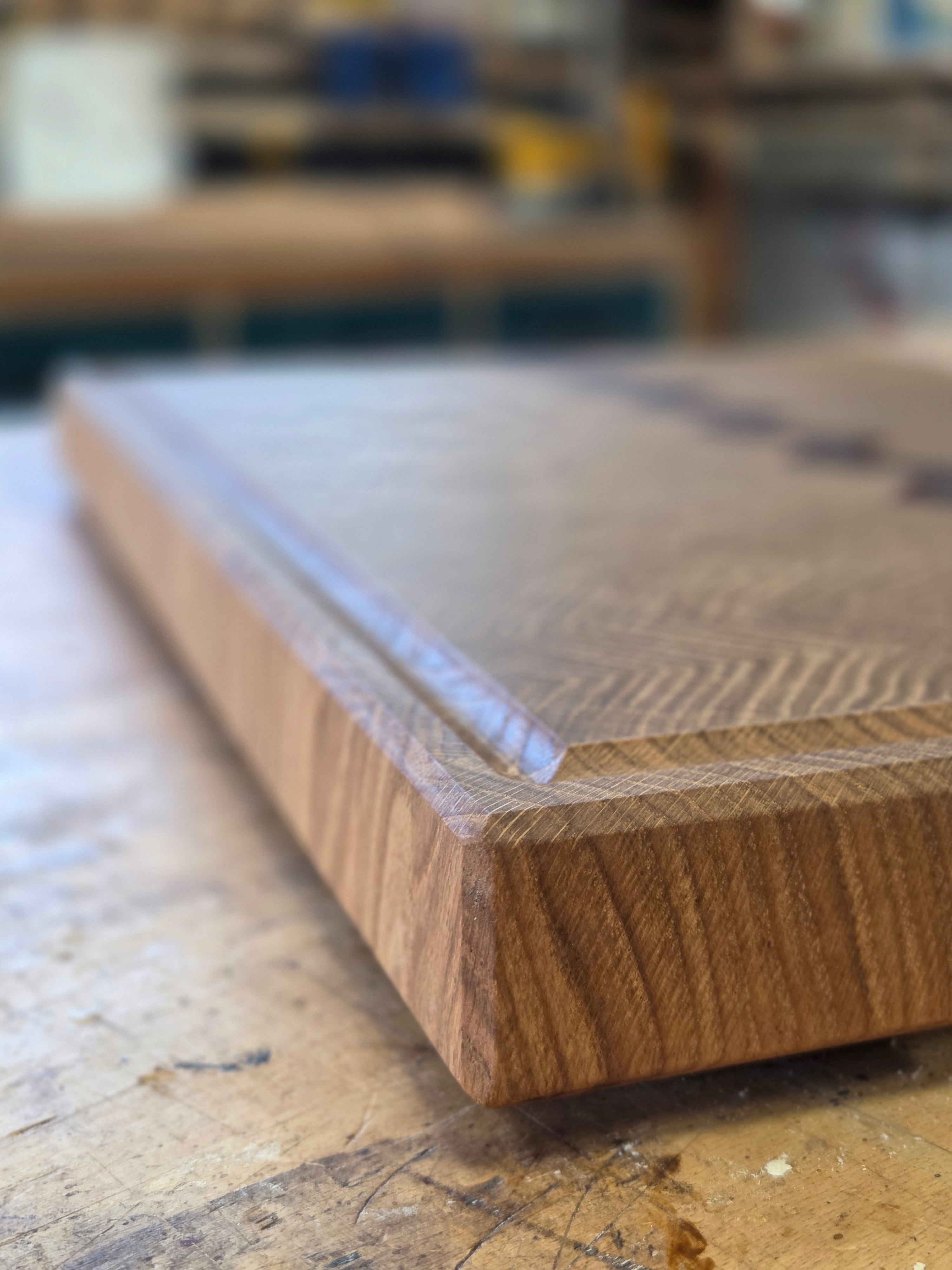 Il Nido del Picchio Spina di Pesce 40x50 tagliere rovere