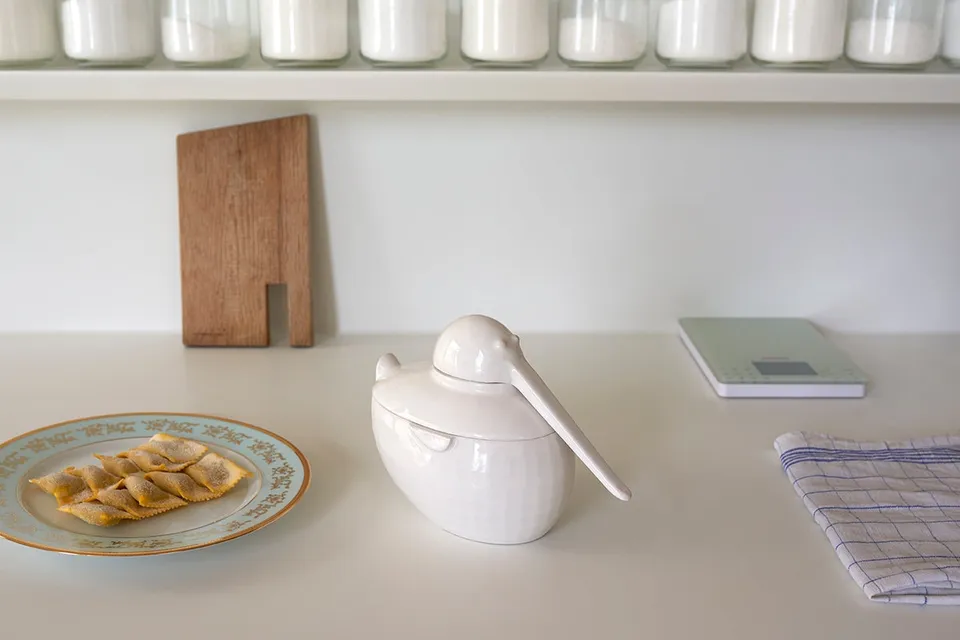 Cyrcus Design Nader zuppiera ceramica con mestolo papera