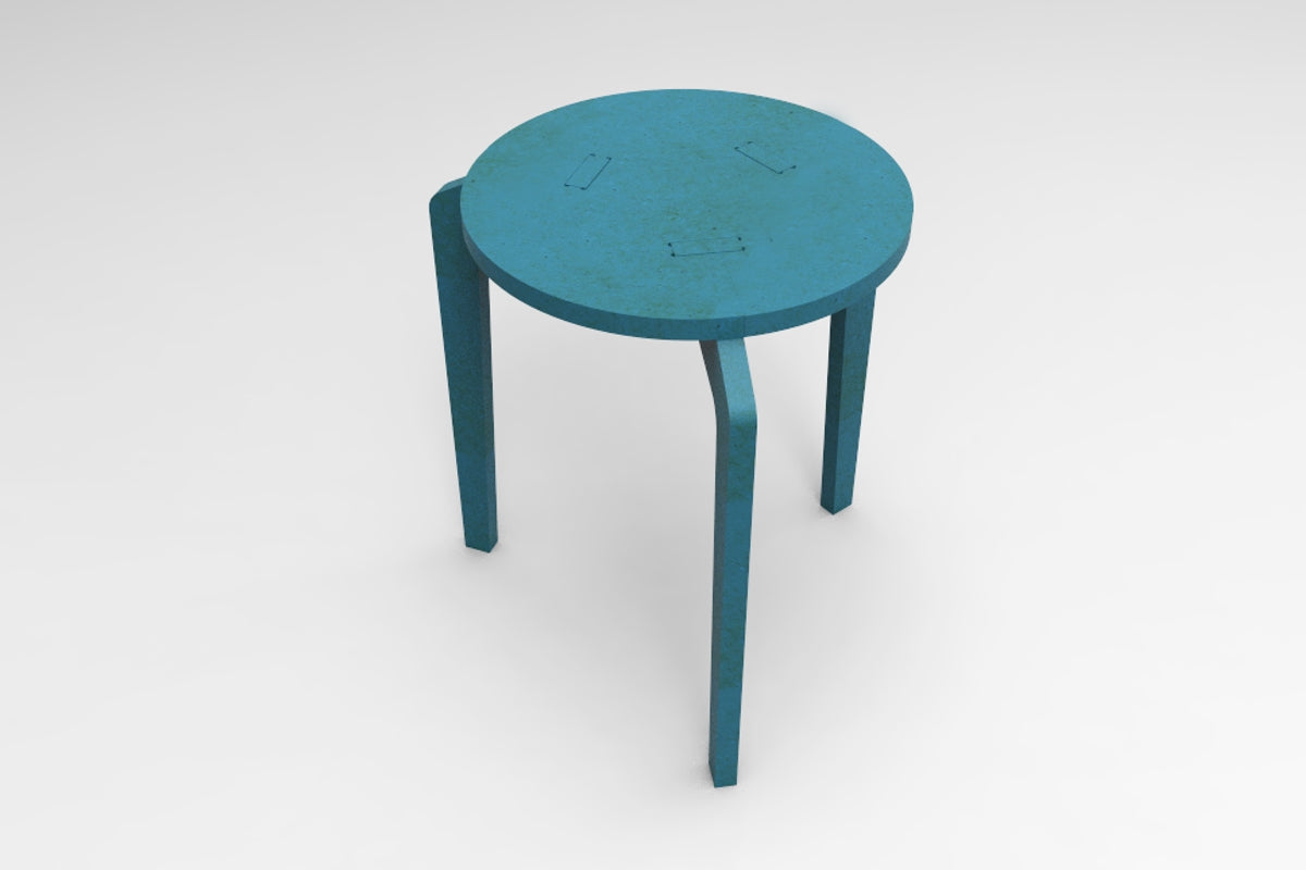 Cyrcus Design S-Tool sgabello MDF colorato basso alto
