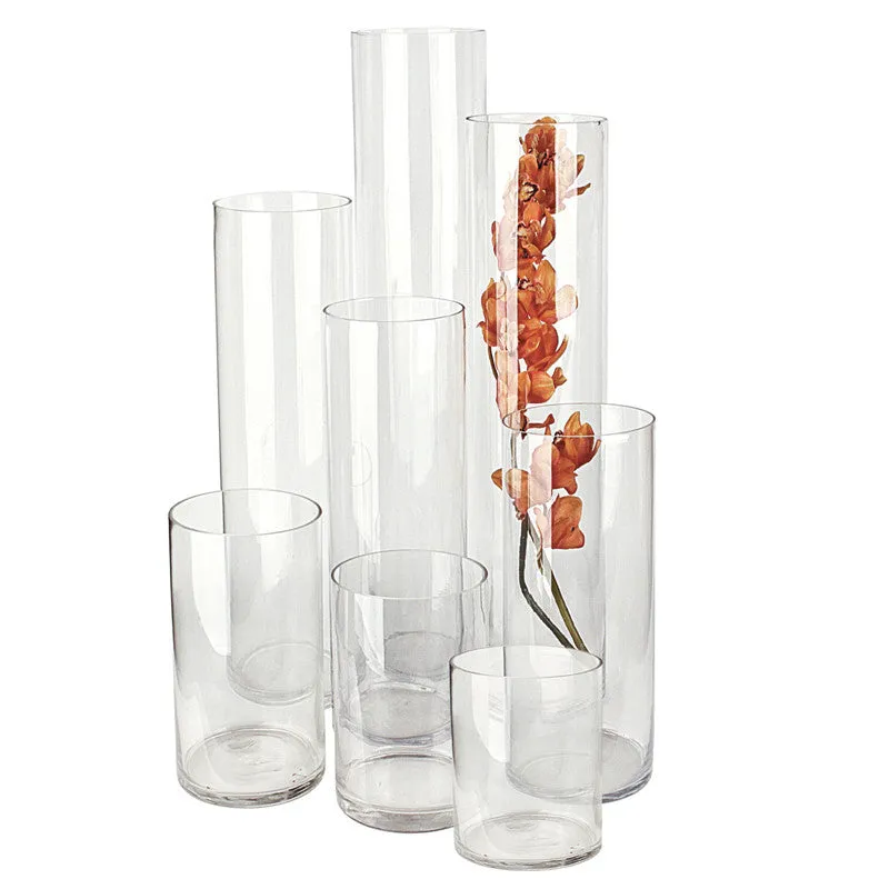 Galore Home U9393 vaso vetro cilindro set 4 pezzi 20 cm