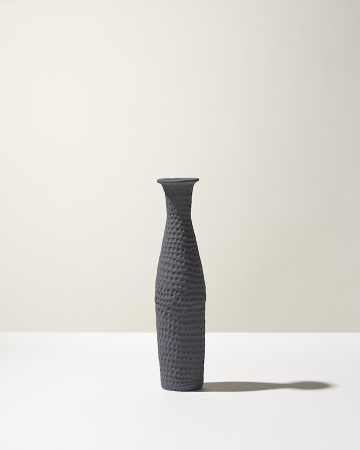 Ceramica Gatti 1928 Battuti Iota CB102 vaso blu Baltic mat