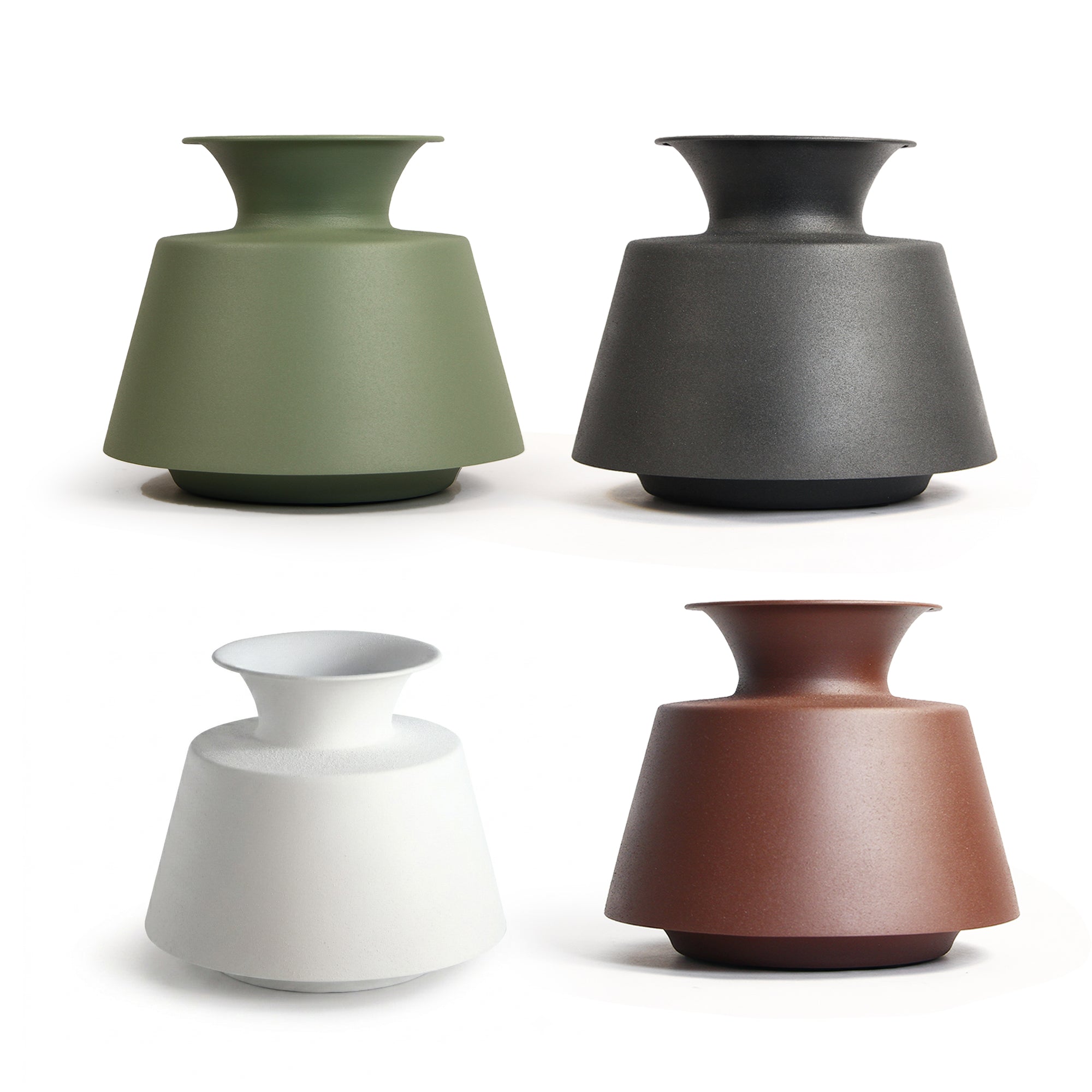 Galore Home Linea 31-0829 vaso metallo verde opaco