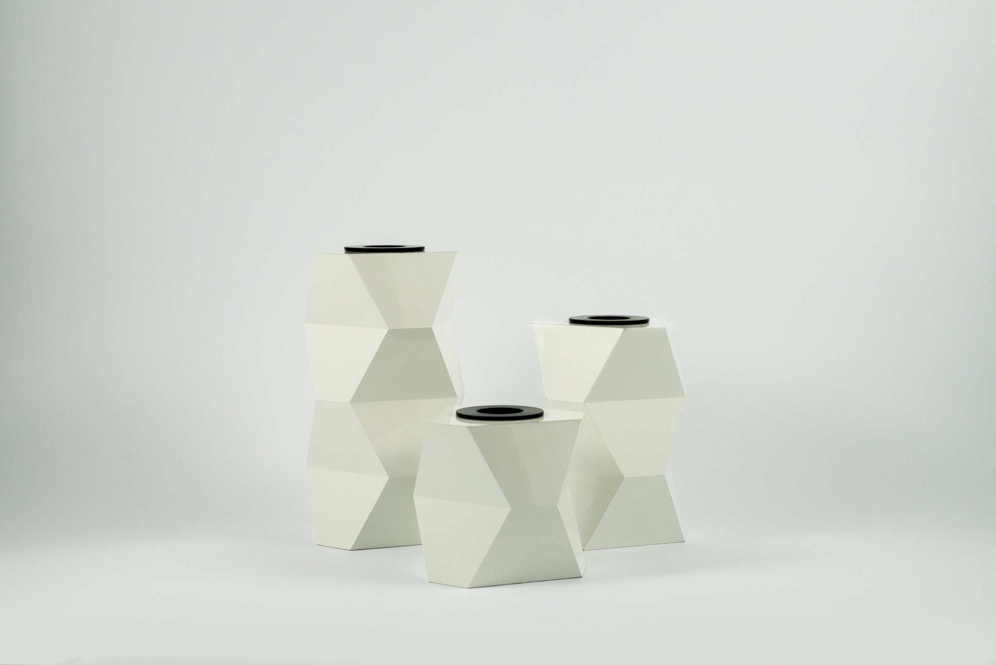 Cyrcus Design Tre Grazie candelabro alluminio specchio