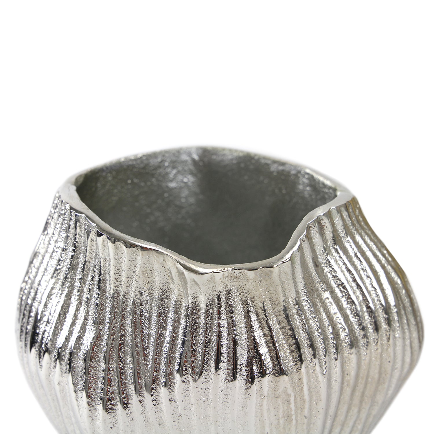Galore Home Metallic Edge vaso in alluminio oro grande