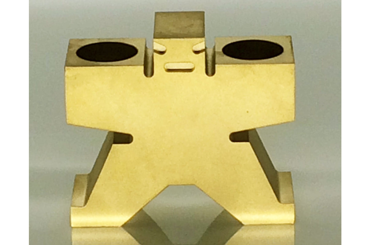 Cyrcus Design Sumo candelabro ottone piccola scultura