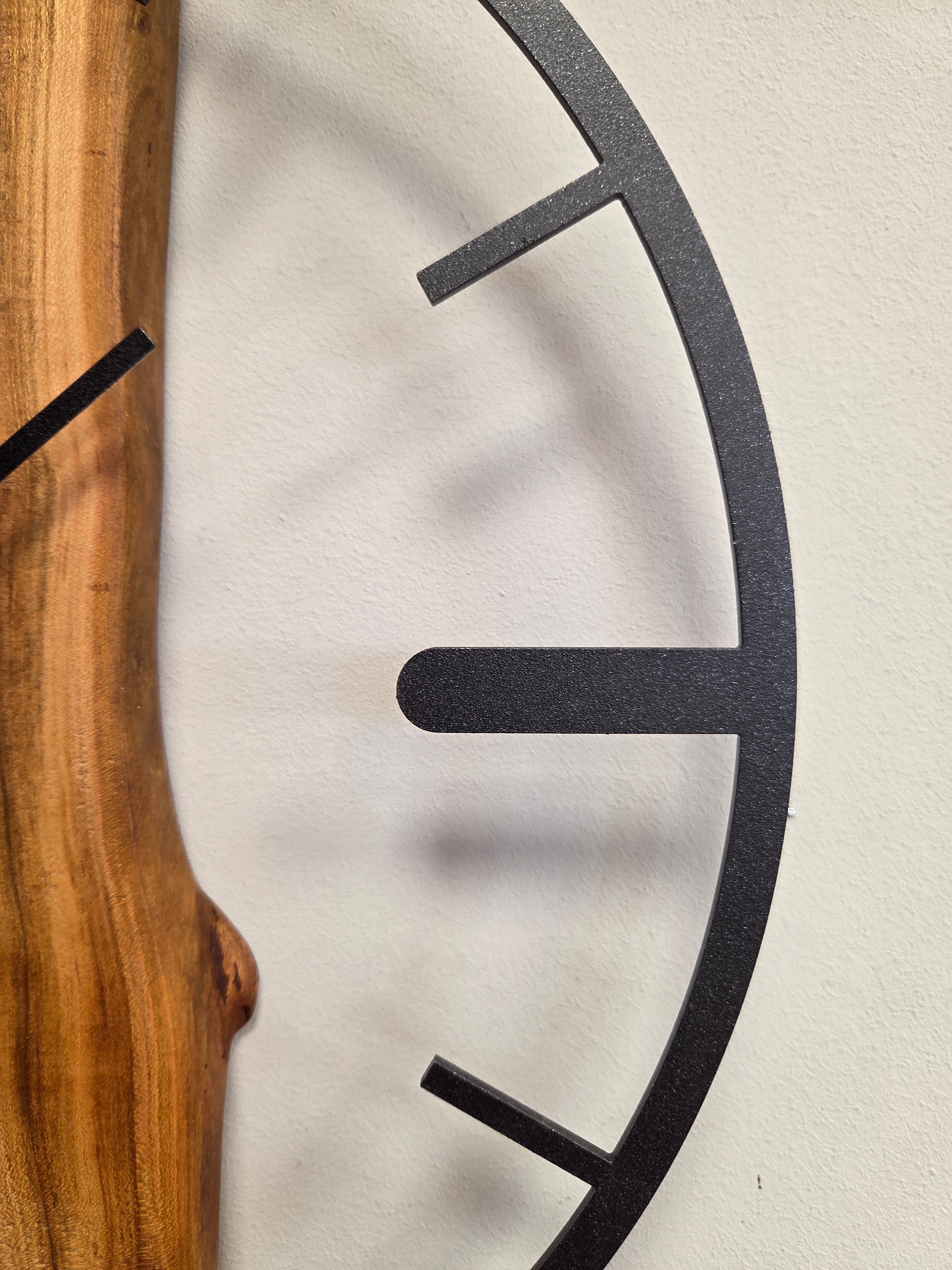 Il nido del picchio Orologio da parete ciliegio 60 cm acciaio