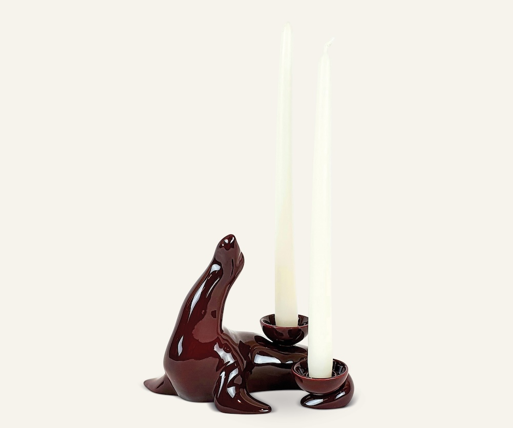 Ceramica Gatti 1928 Luce Selvaggia Foca AC826 scultura