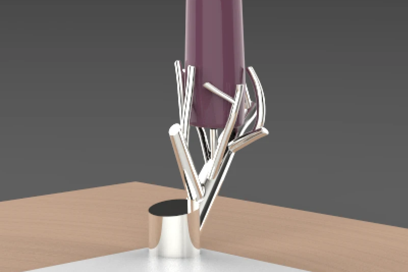 Cyrcus Design Tree Fire candelabro albero nylon nero magnete