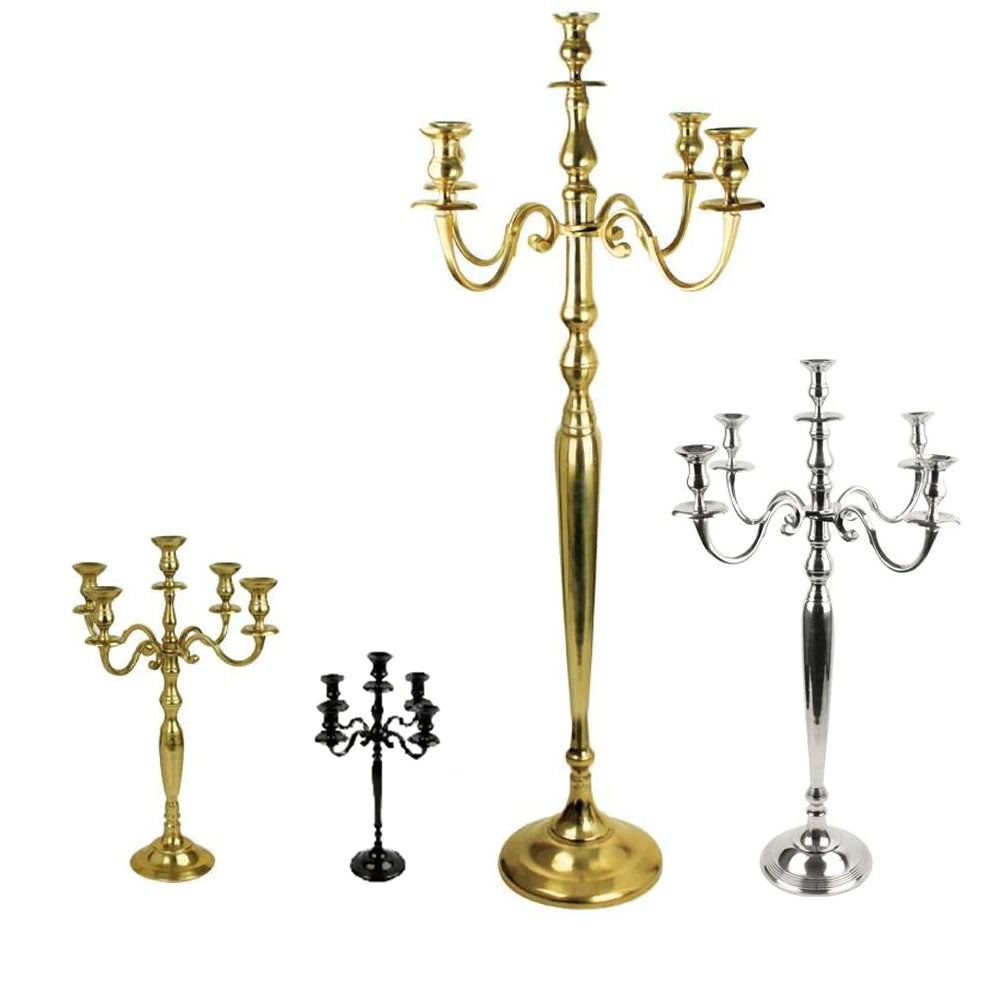 Galore Home 5 Bracci 3-1504 Candelabro Oro Small