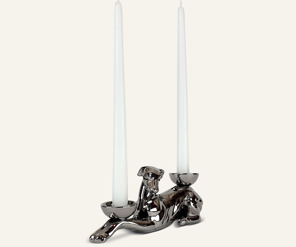 Ceramica Gatti 1928 Luce Selvaggia AC823 statuetta levriero