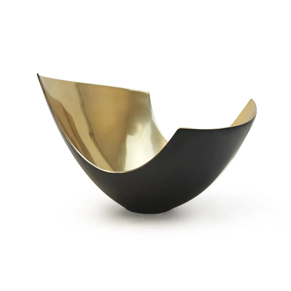 Galore Home Metal Curve vaso alluminio lucidato