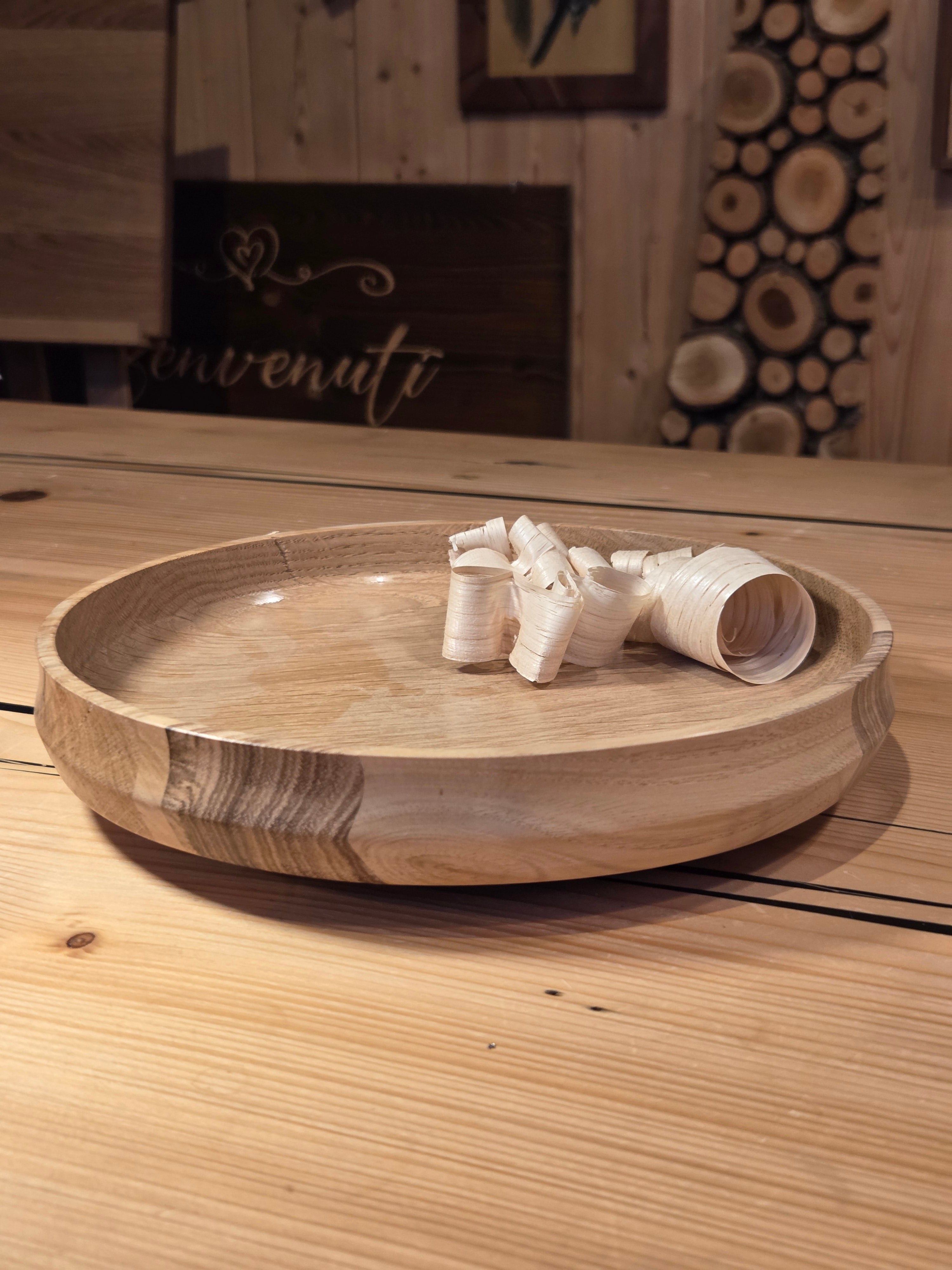 Il Nido del Picchio ciotola rovere beli 22 cm svuotatasche legno