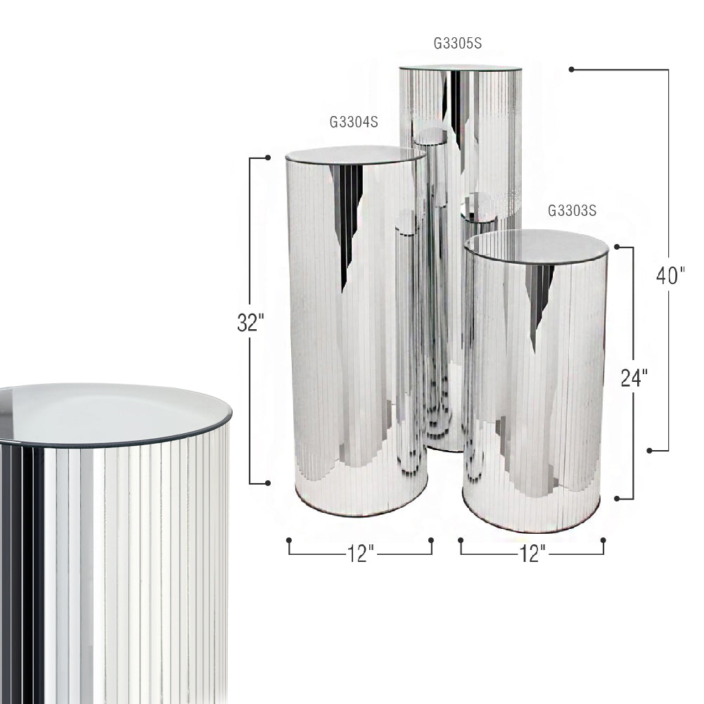 Galore Home G3303 colonna specchio vetro h 61 cm