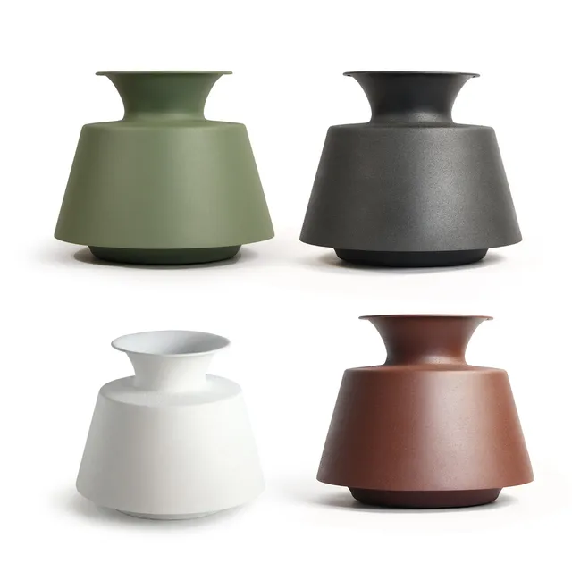 Galore Home Linea 31-0829 vaso metallo verde opaco