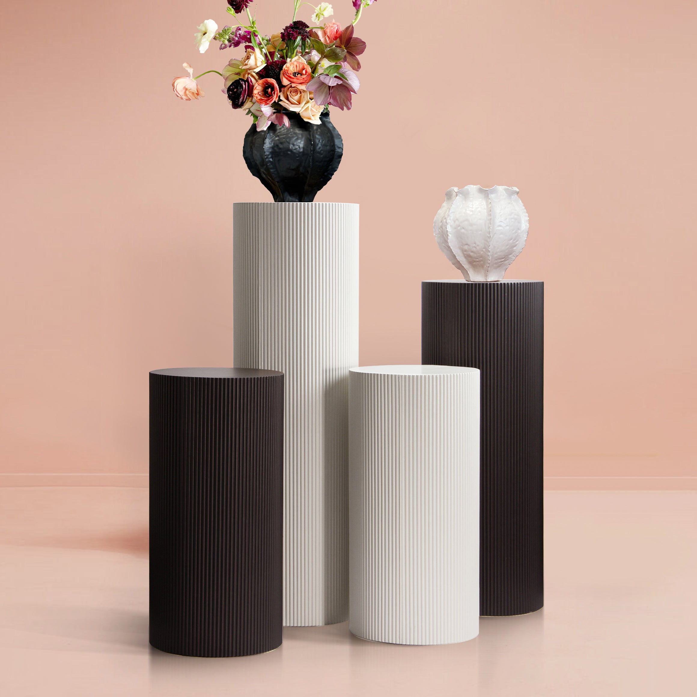 Galore Home Rooted Elegance vaso ceramica nero satinato
