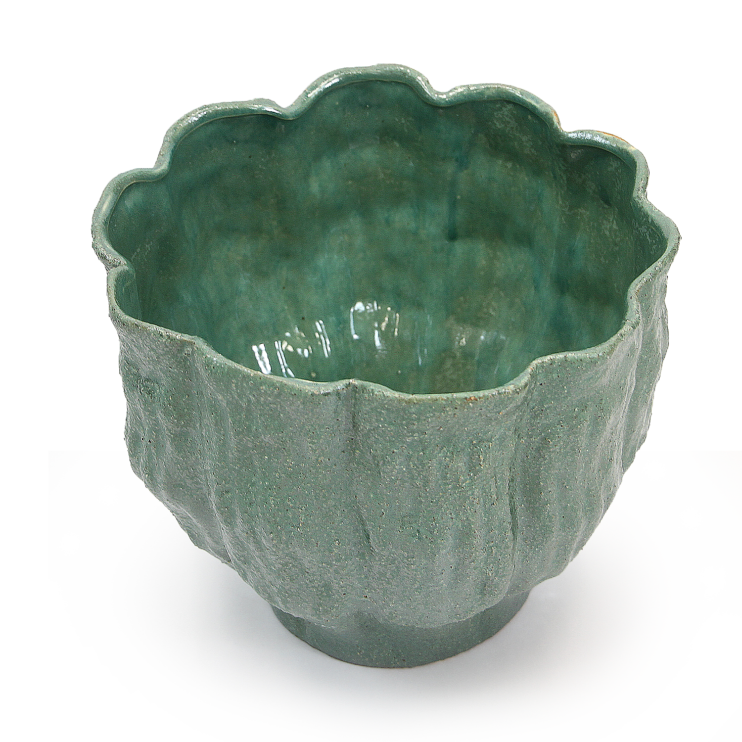 Galore Home Blossom Unfold vaso ceramica verde bocciolo