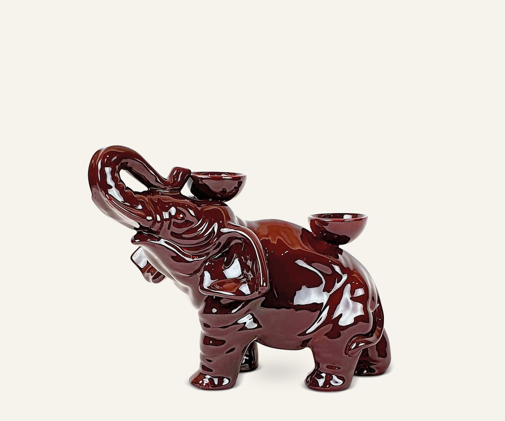 Ceramica Gatti 1928 Luce Selvaggia Elefante statua ceramica multicolore