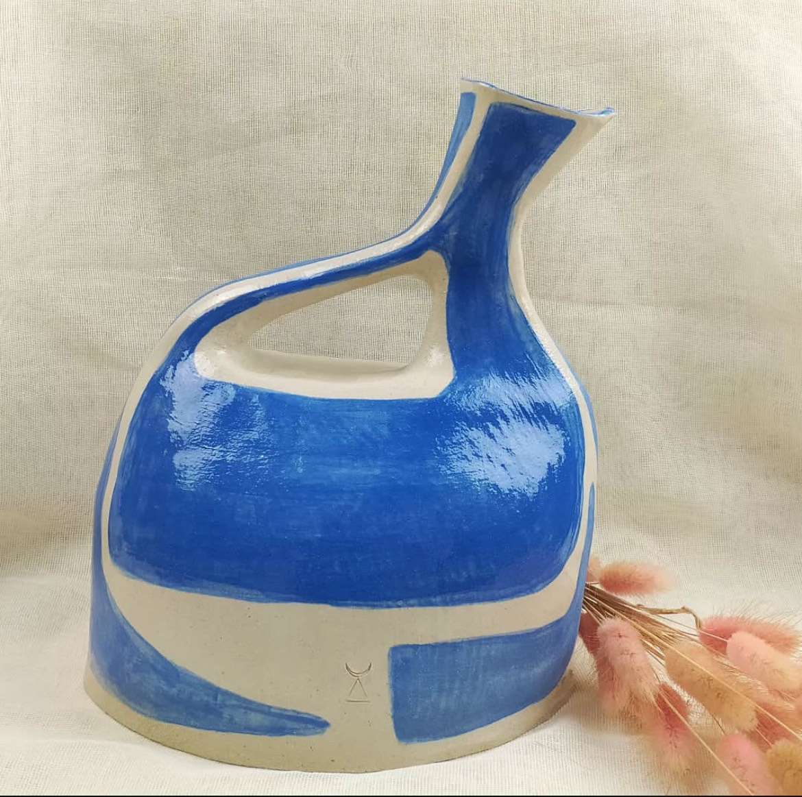 Atelier Alida Ceramiche 10 brocca blu in semirefrattario 2,5 L