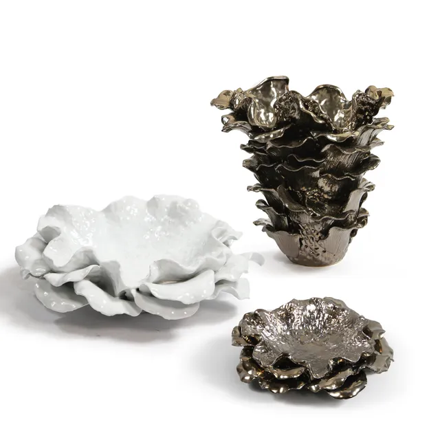 Galore Home Fleur Etage CCE41 vaso ceramica rame