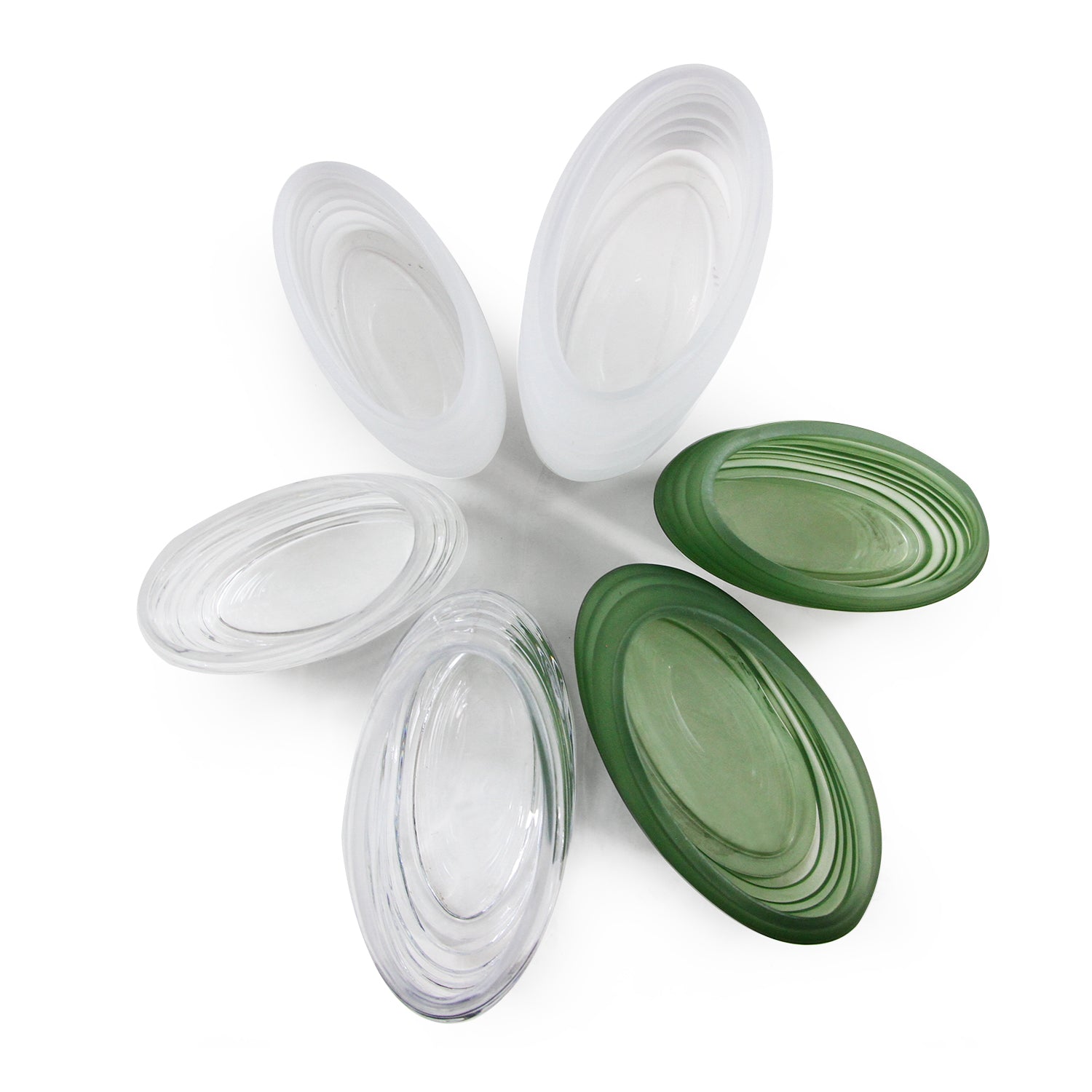 Galore Home Oba vaso in vetro Small Trasparente verde