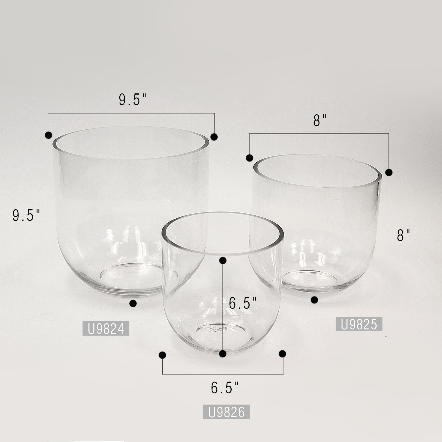 Galore Home Ethereal Basin Medium ciotola vetro