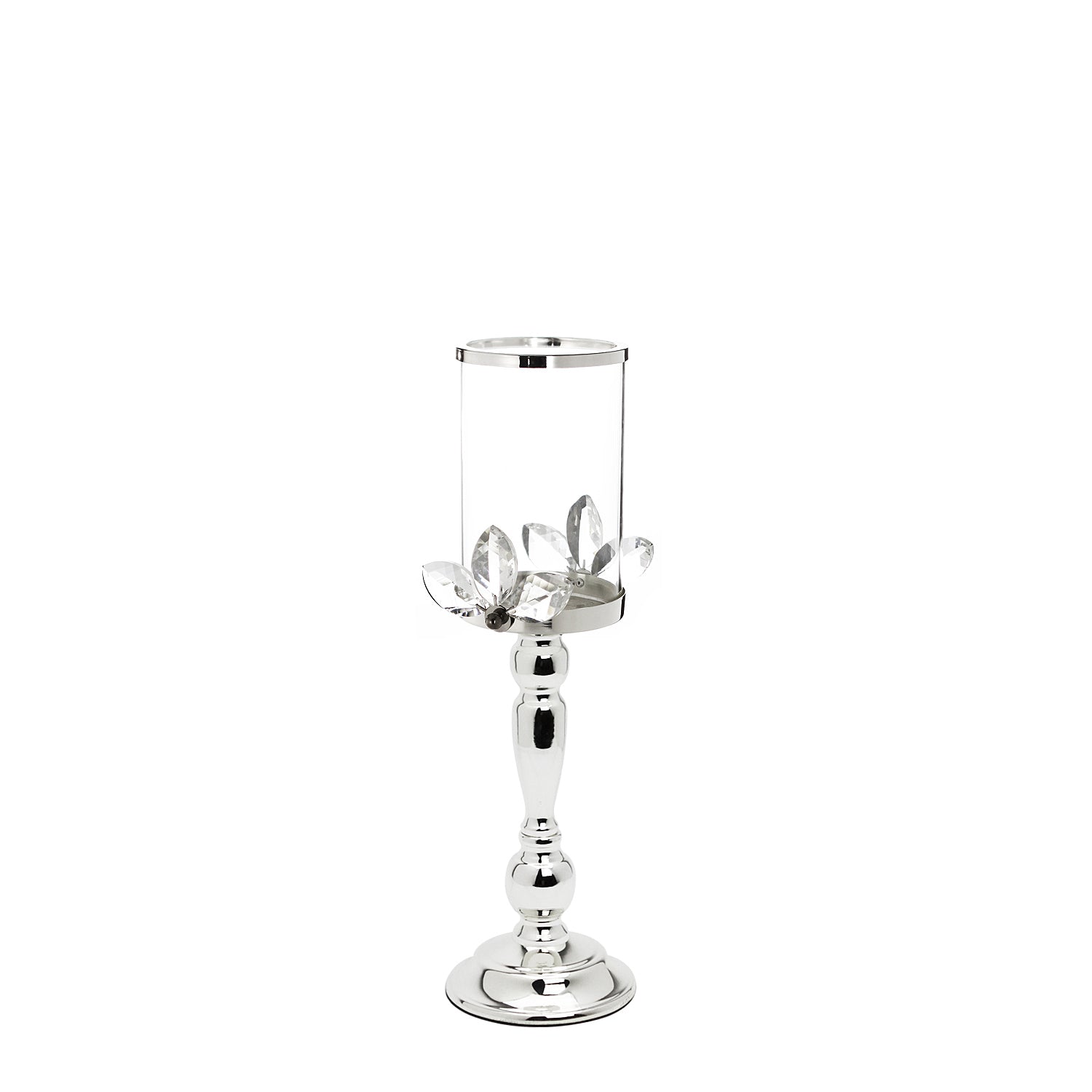 Galore Home Crystal Pillar portacandele oro piccolo in cristallo