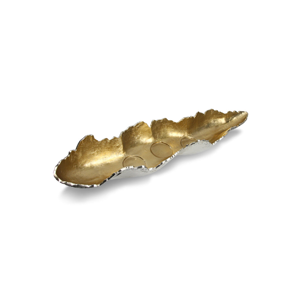 Galore Home Glacial 31706 Vassoio Oro Small