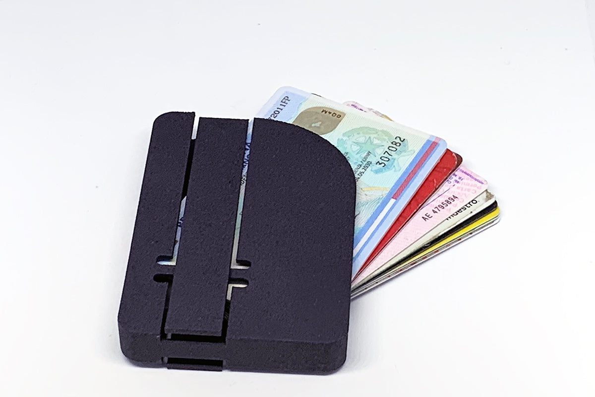 Cyrcus Design Boxellino Smart portacarte nylon nero 9 cm