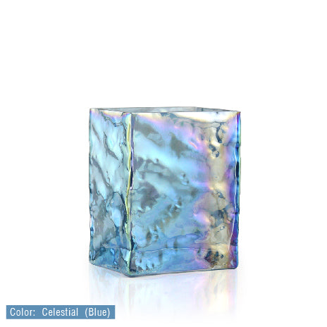 Galore Home 18-3607 vaso vetro rettangolare Large blu