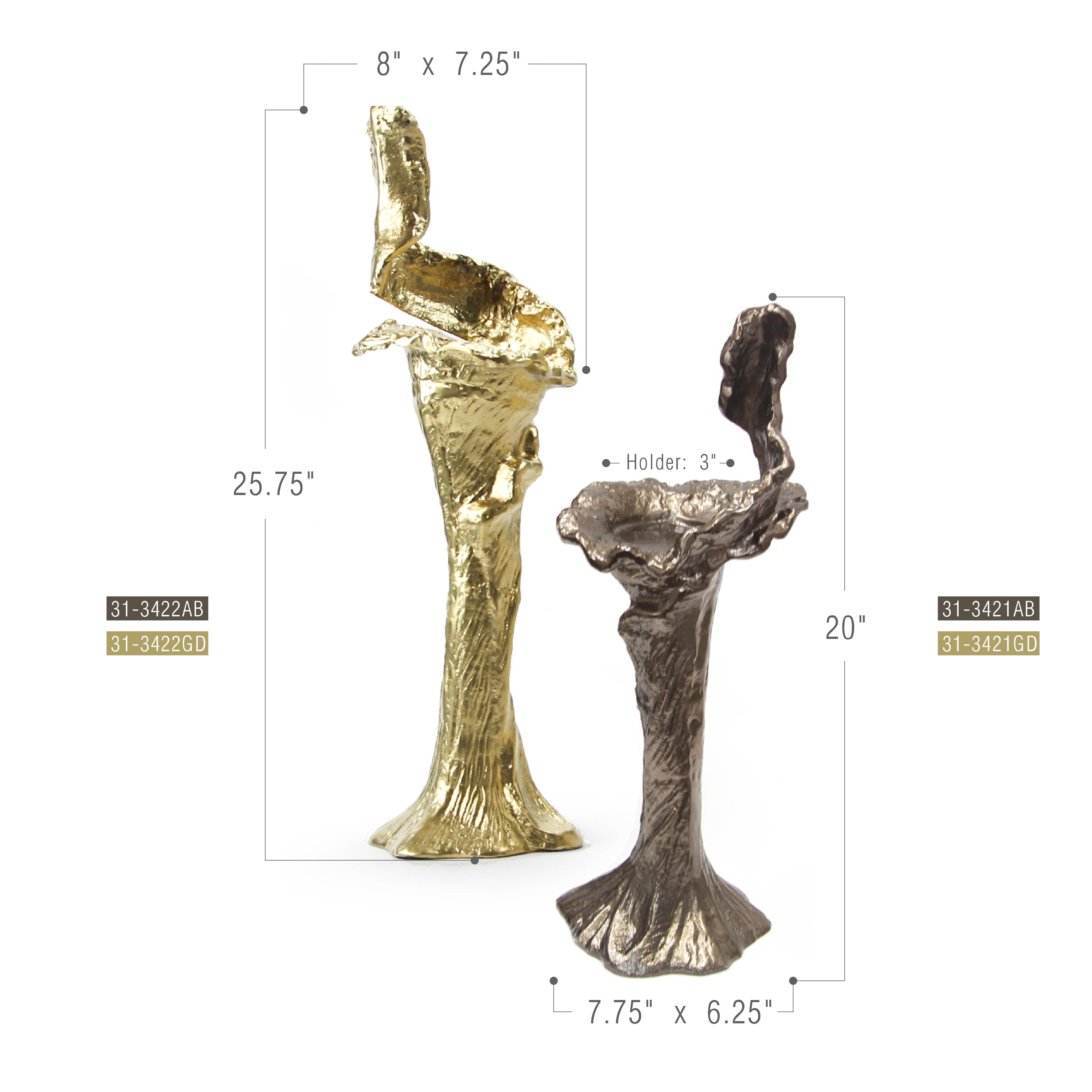 Galore Home Molten Metal portacandele grande ottone