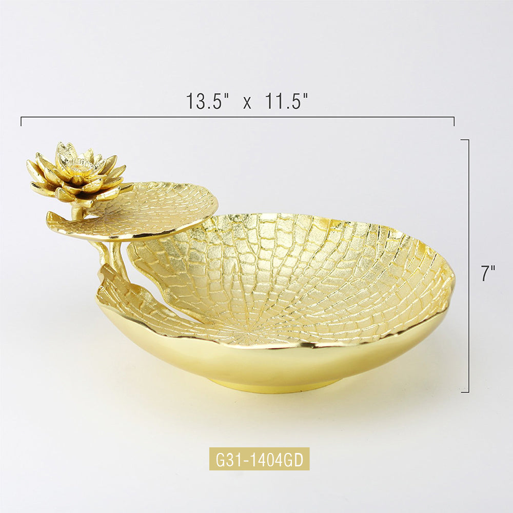 Galore Home Victoria coppa alluminio oro due piani