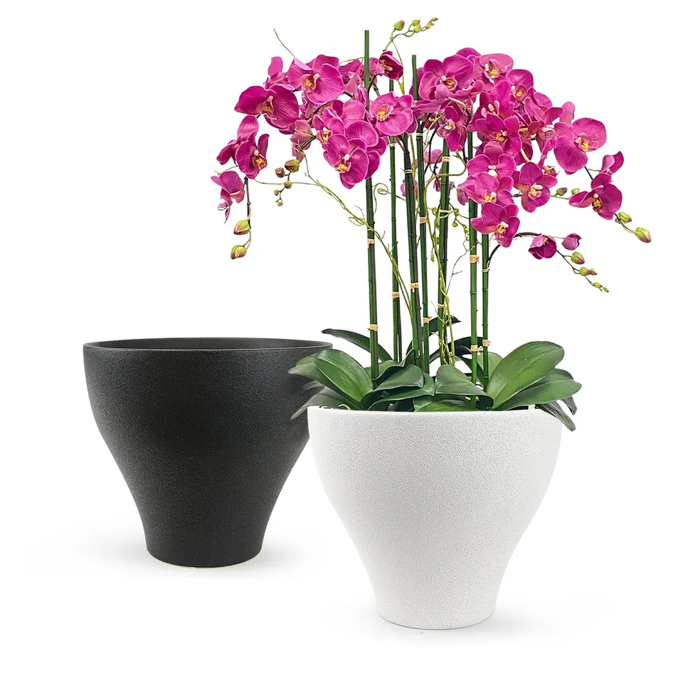 Galore Home Serenity Vaso Ceramica Nero 23 cm