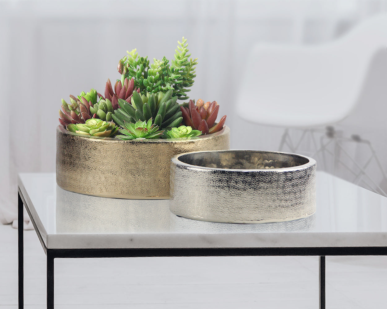 Galore Home Resonance vaso alluminio oro piccolo
