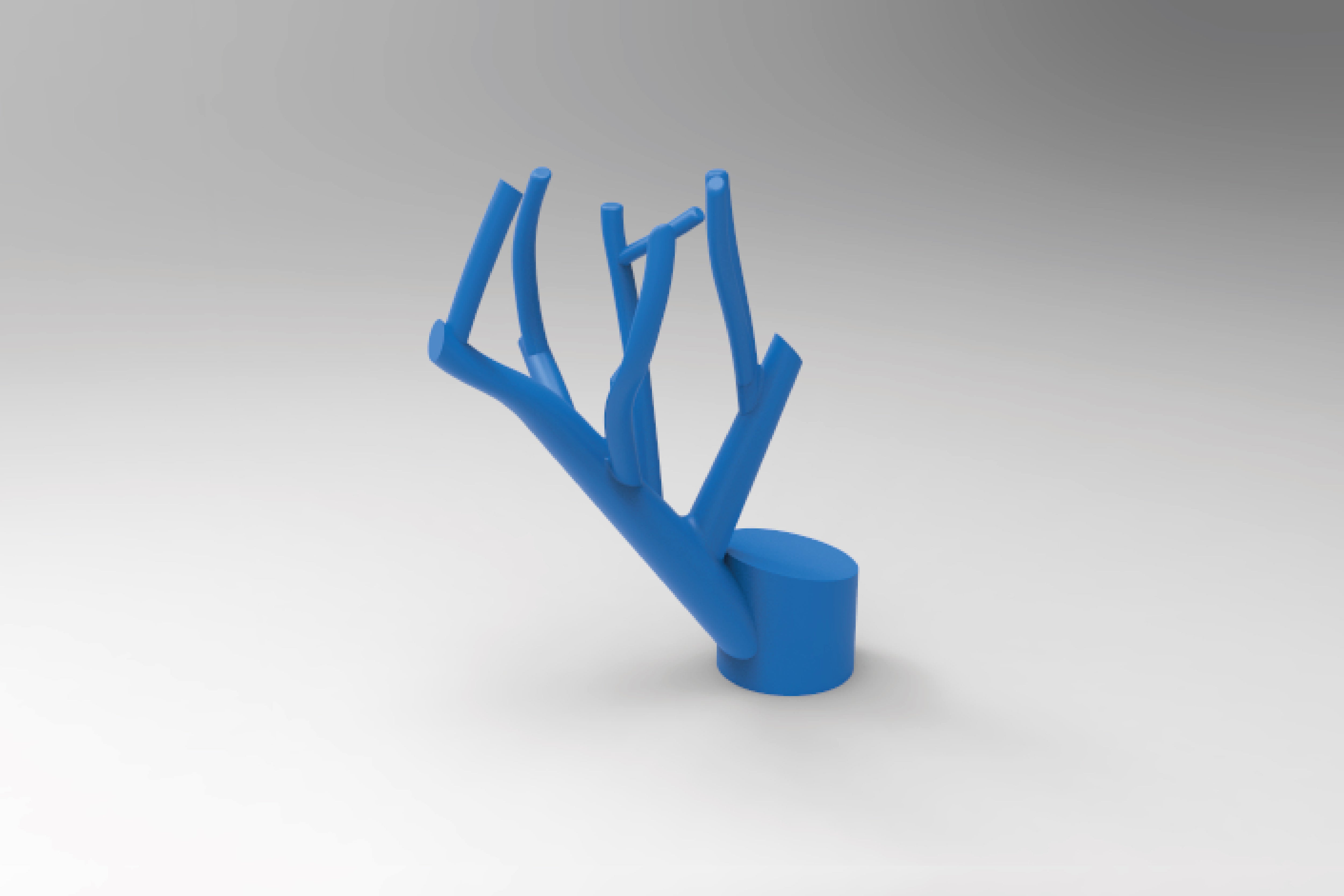 Cyrcus Design Tree Fire candelabro albero nylon nero magnete