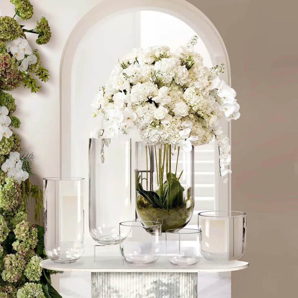 Galore Home Inverted Dome vaso in vetro Large vetro spesso