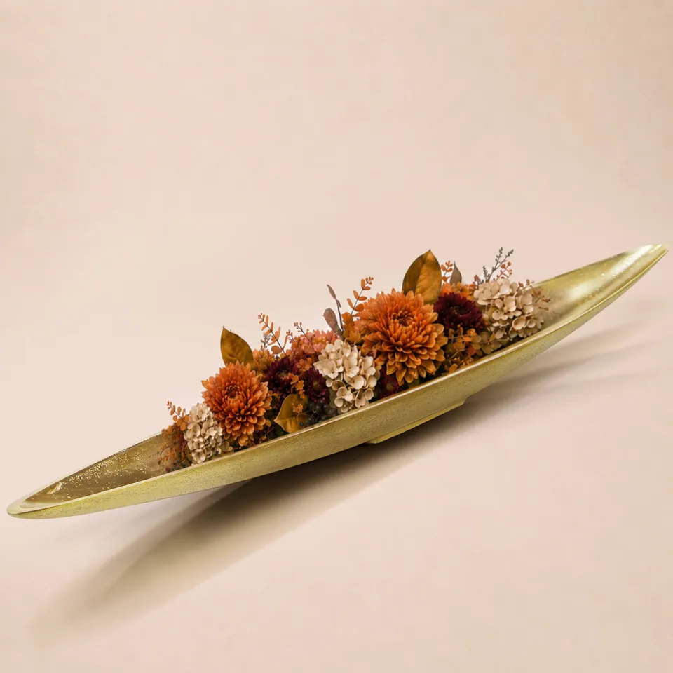 Galore Home Metal Boat vaso barca alluminio