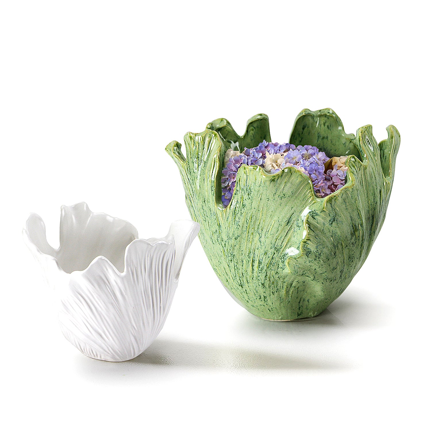 Galore Home Iceberg Elegance vaso ceramica bianco opaco piccolo