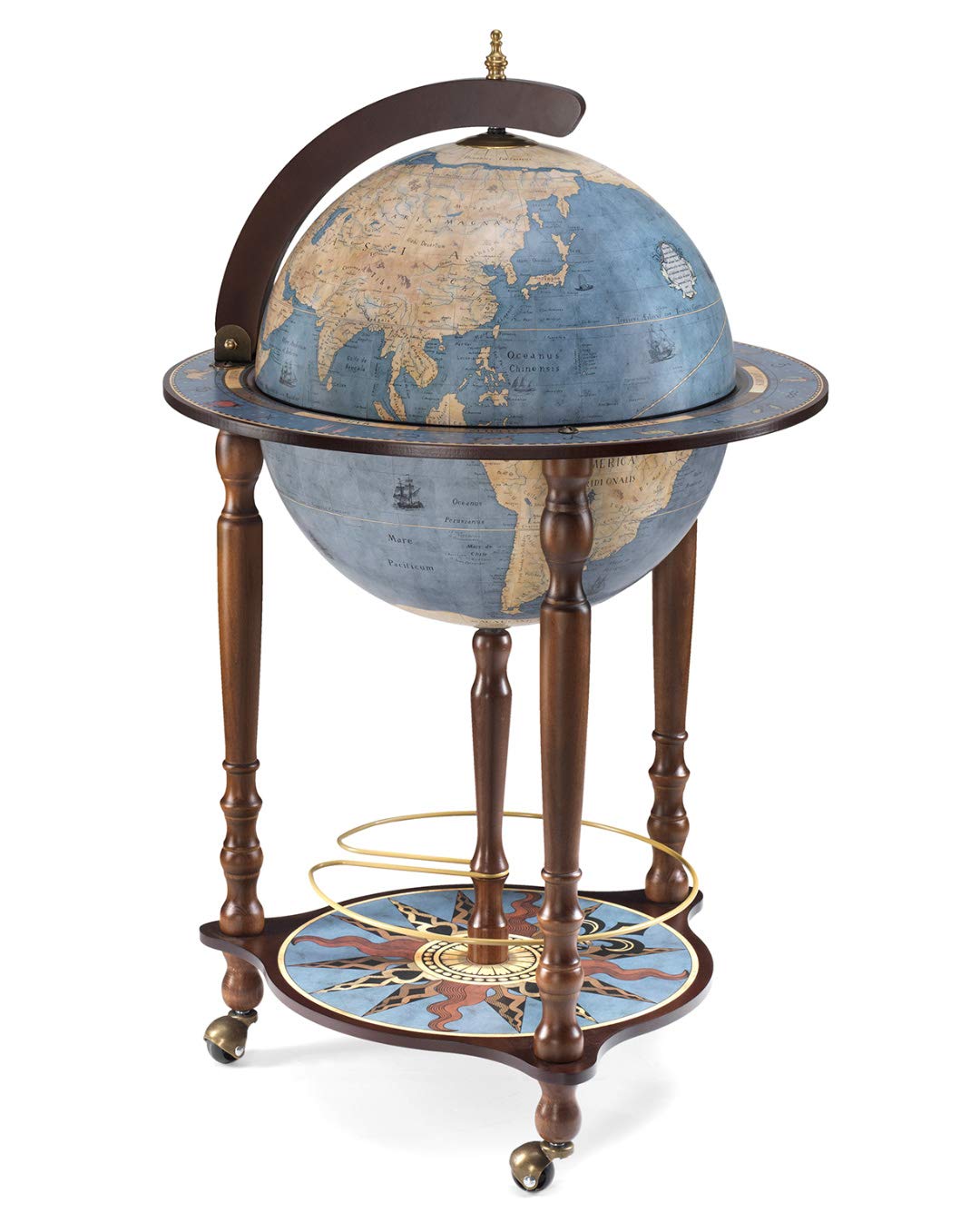 Zoffoli Da Vinci Blue Dust mappamondo bar 40 cm