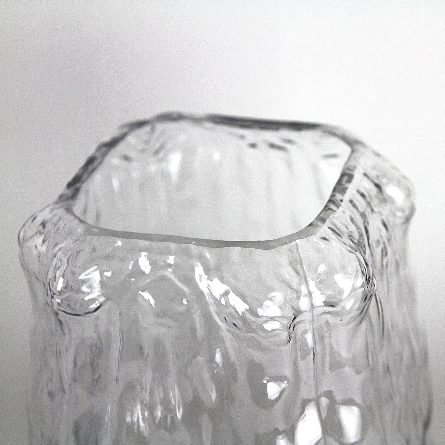 Galore Home Abstract vaso vetro fumé iridescente