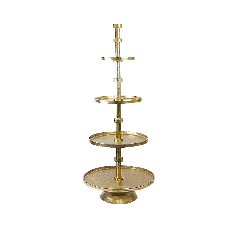 Galore Home 31-1409 alzata 4 piani alluminio oro