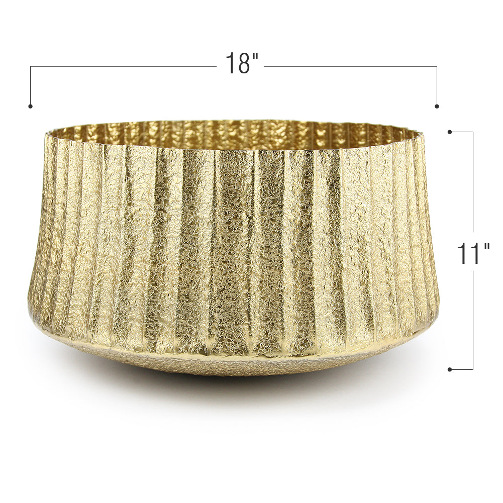 Galore Home Kuchen Cachepot in Alluminio Small Argento Opaco