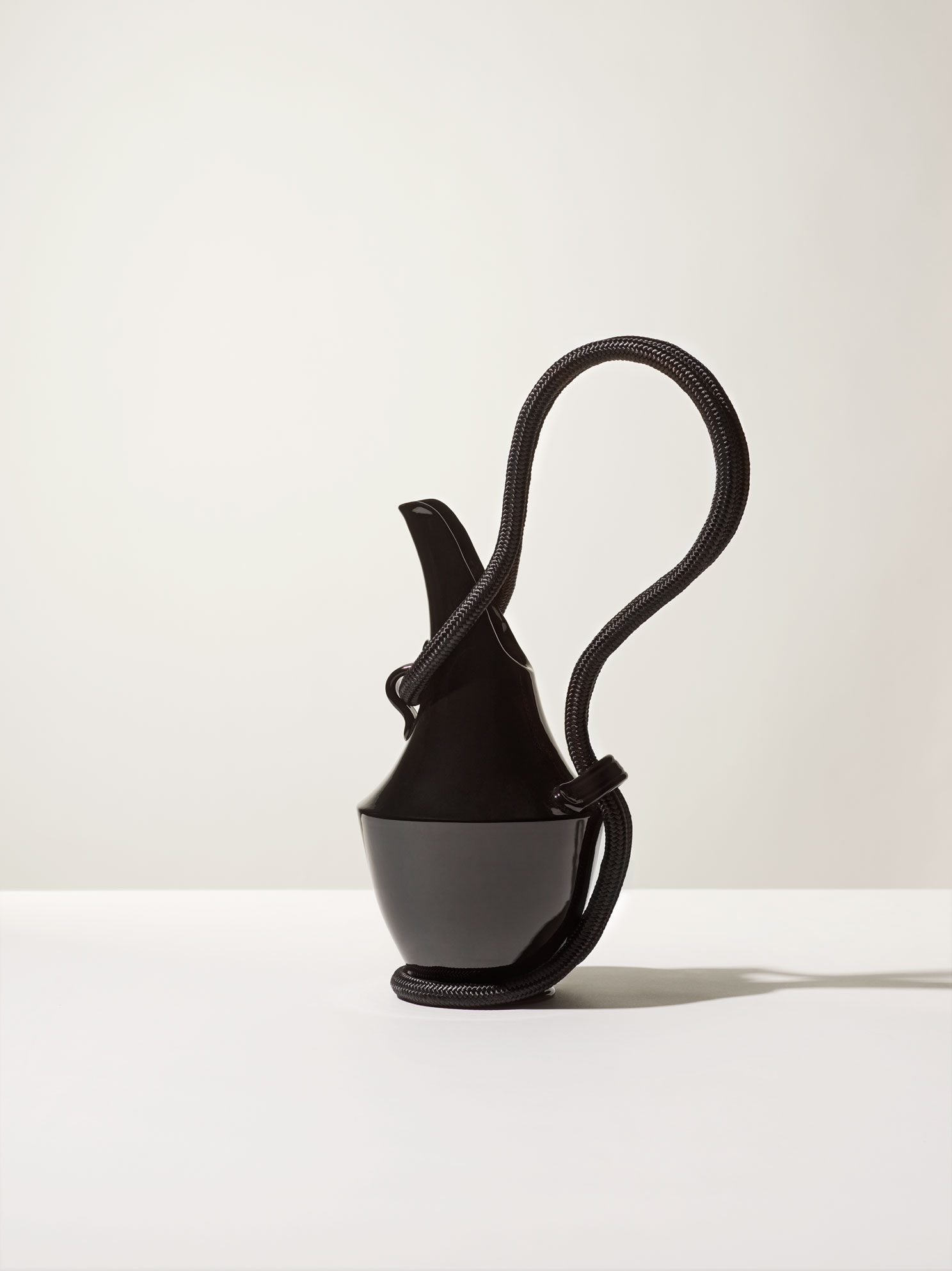 Ceramica Gatti 1928 Volpedo scultura nero lucido
