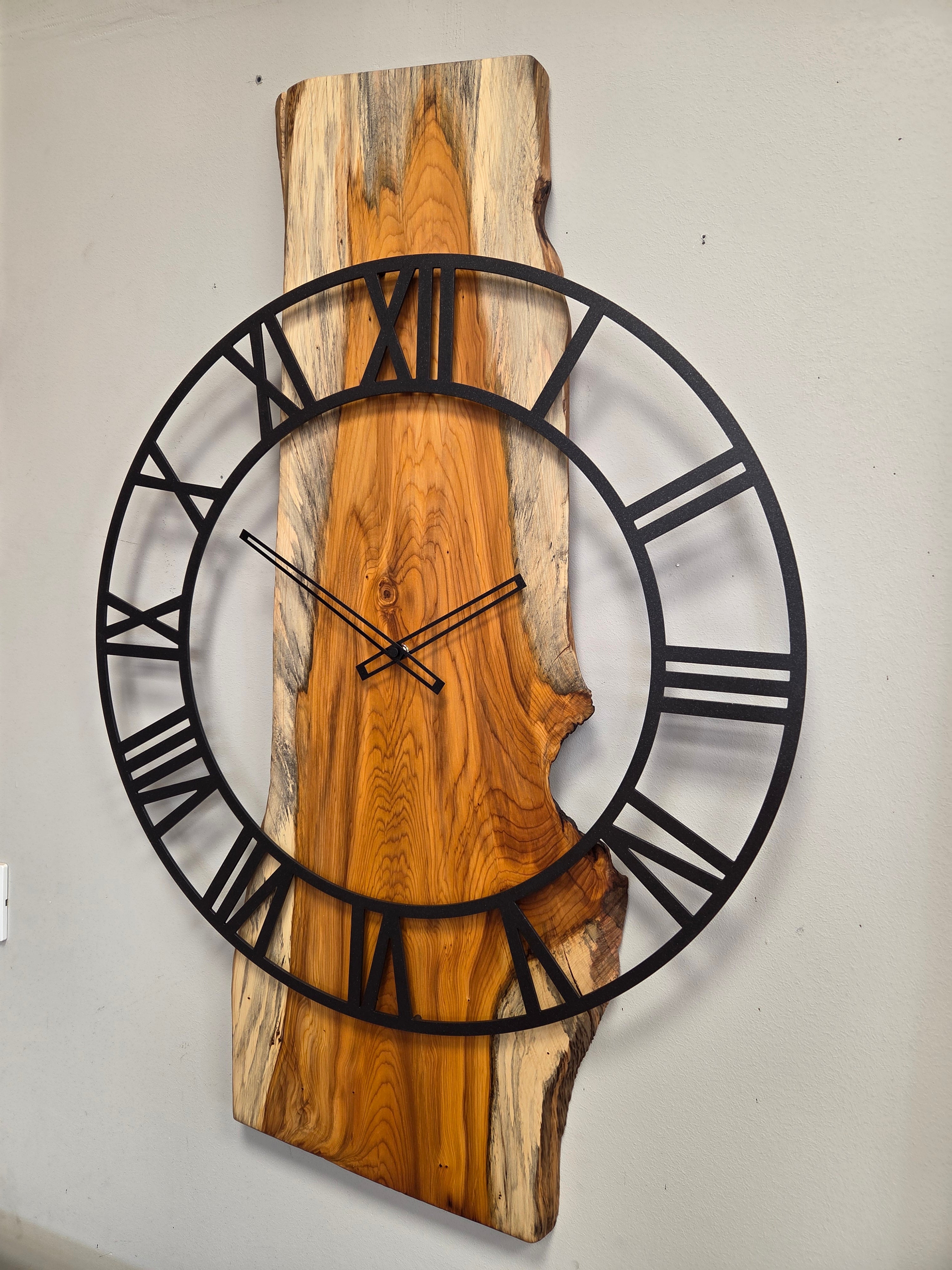 Il nido del picchio orologio da parete legno di tasso 85 cm