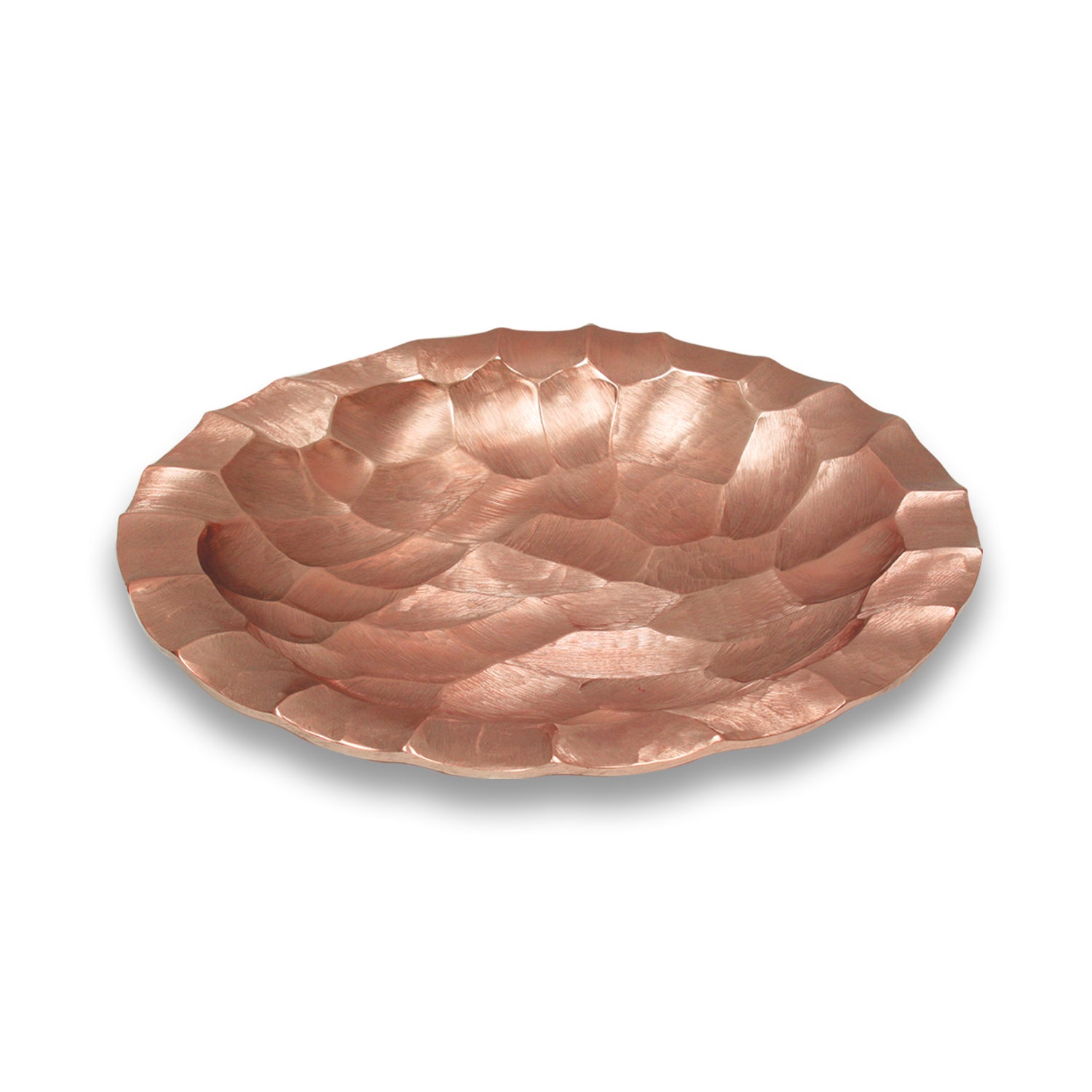 Galore Home Metal Platter vassoio rotondo piccolo rame