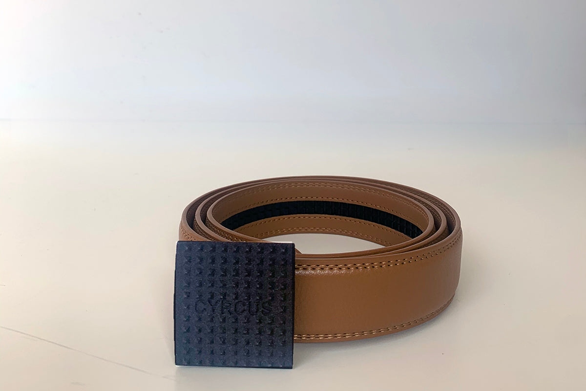 Cyrcus Design Diamond Belt cintura pelle naturale fibbia nylon